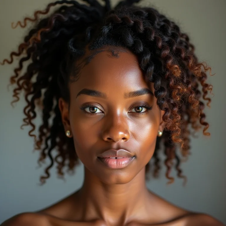 Cabelo em transição com finalização rápida e estilosa