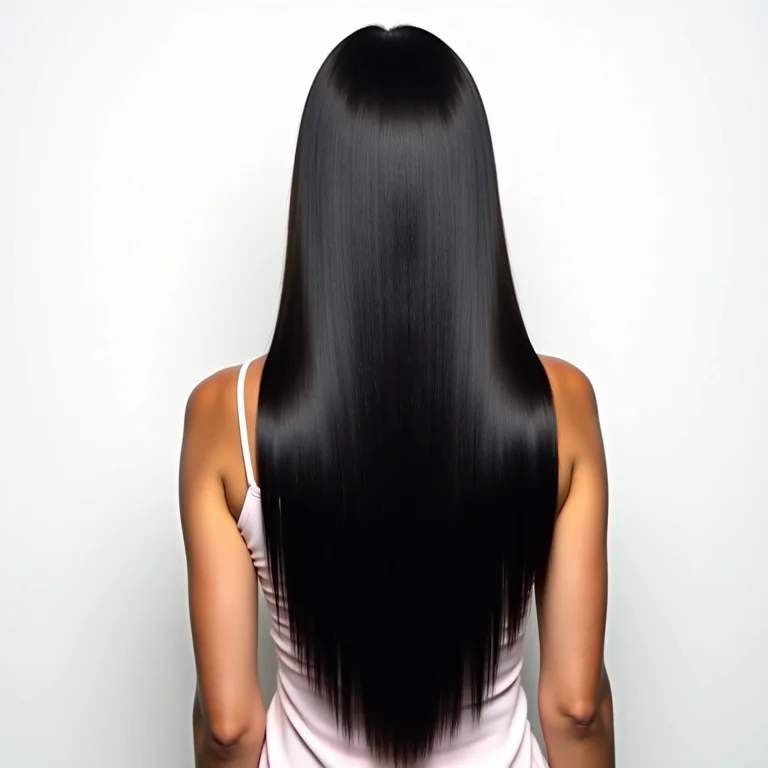 Cabelo liso e natural com secador