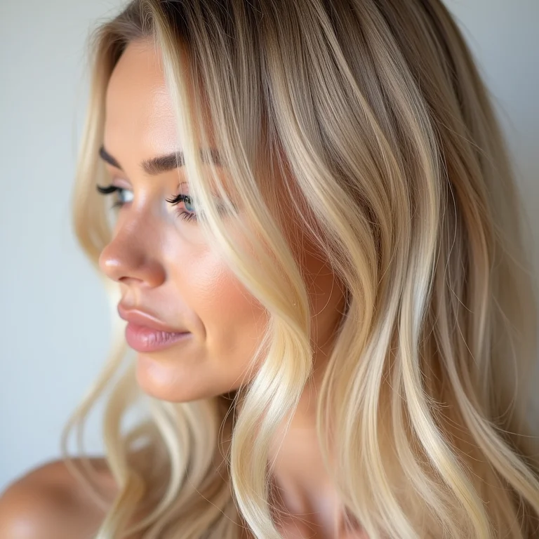 Cabelo loiro com manchas por uso incorreto de matizador