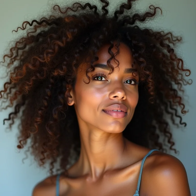 Cabelo ondulado 3A no day after