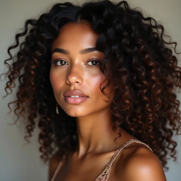 Cabelo ondulado no 'day after' do blend de óleos