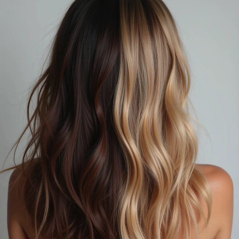 Cabelo saudável versus cabelo danificado