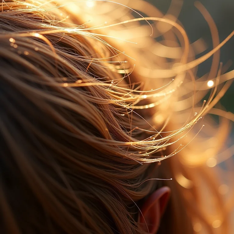 Cabelo seco e pontas duplas