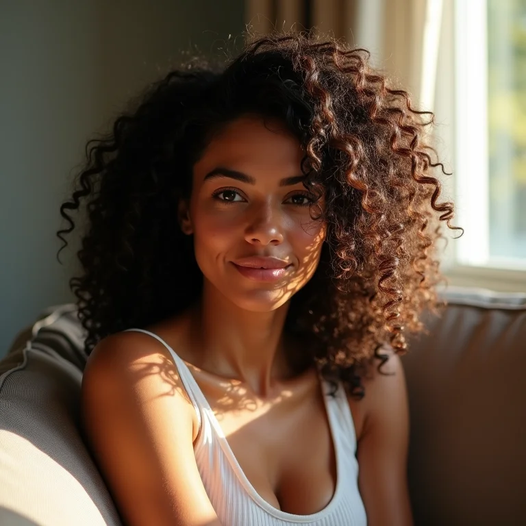 Cachos no day after com gel de linhaça