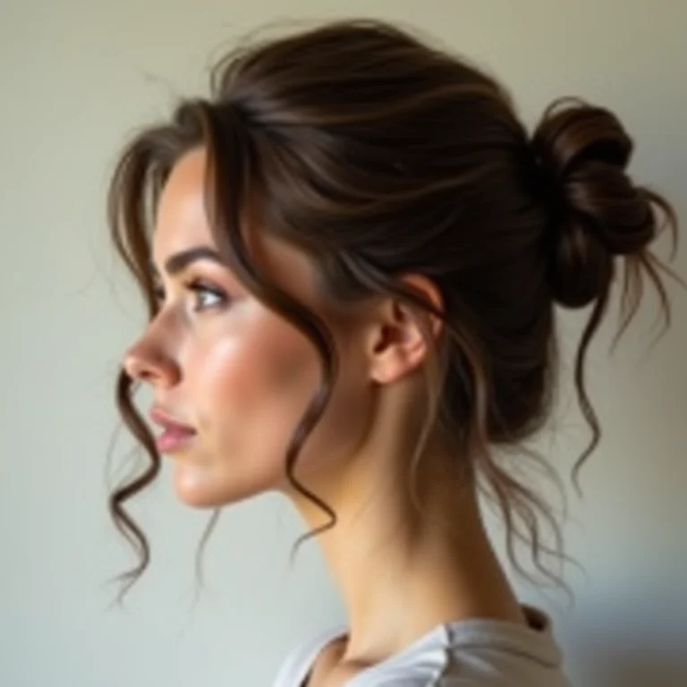 Coque messy e formato de rosto.