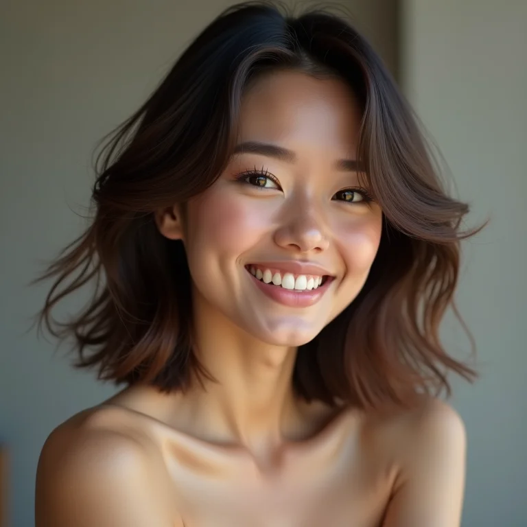 Corte a seco para rosto redondo