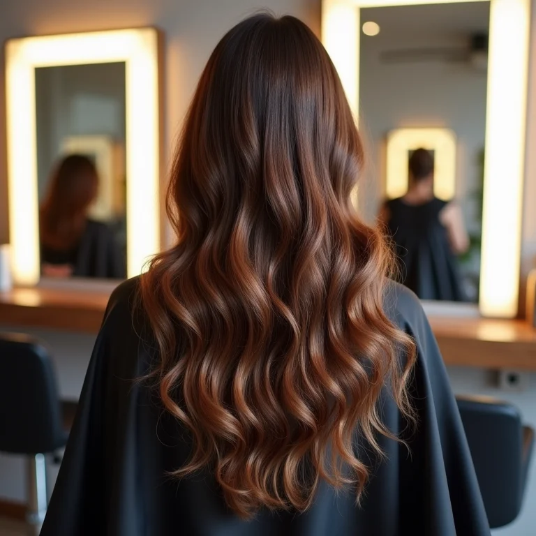 Corte de cabelo em camadas com geometria perfeita