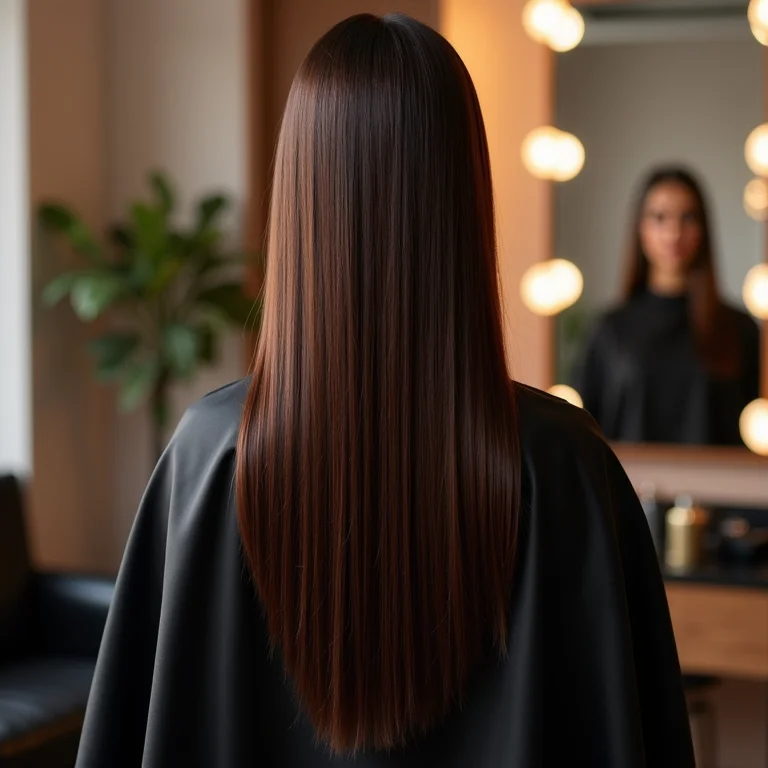Corte de cabelo perfeito em salão de beleza