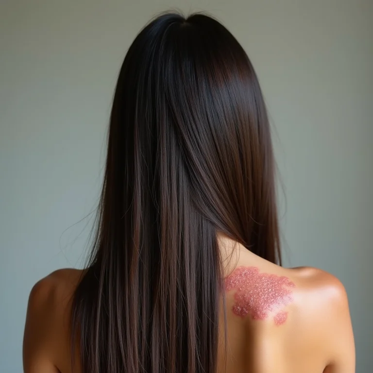 Couro cabeludo com psoríase