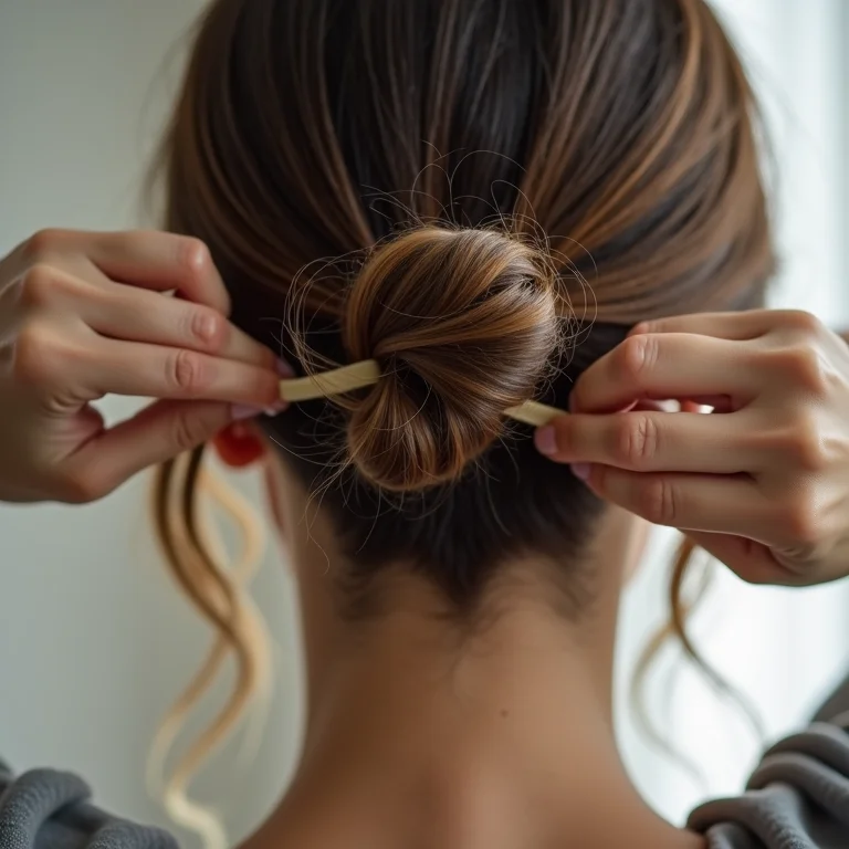 Detalhe do elástico no half bun: o que evitar.