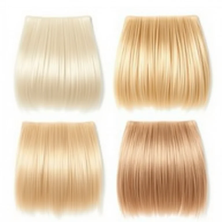 Diferentes tons de cabelo loiro: platinado, dourado, acinzentado e strawberry blonde.