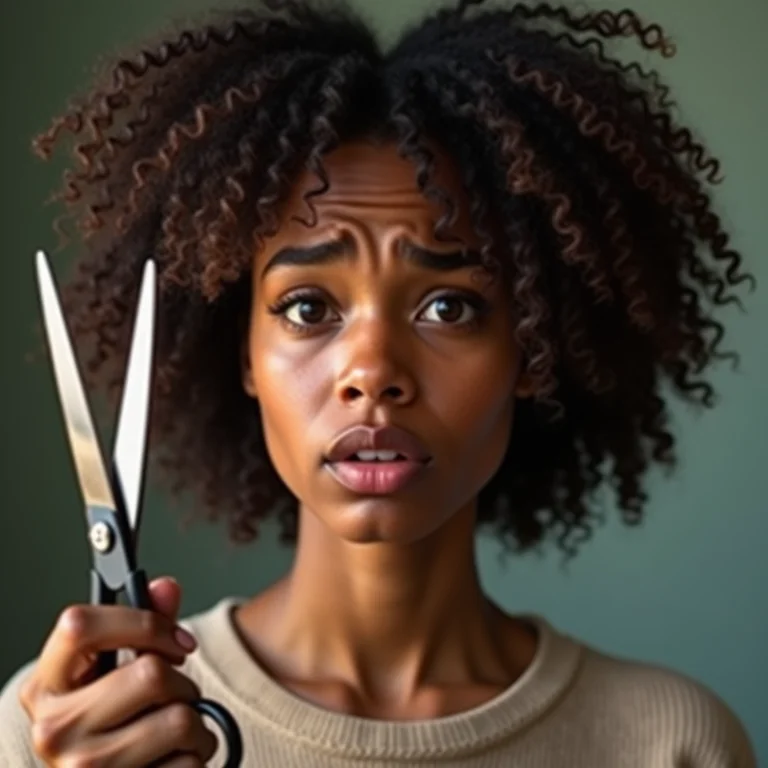 Erro ao cortar o cabelo a seco