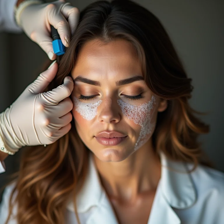 Excesso de produto em reconstrução ácida capilar