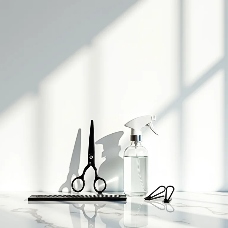 Ferramentas essenciais para cortar o cabelo em casa