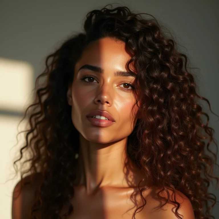 Finalização com óleo capilar para cabelos cacheados