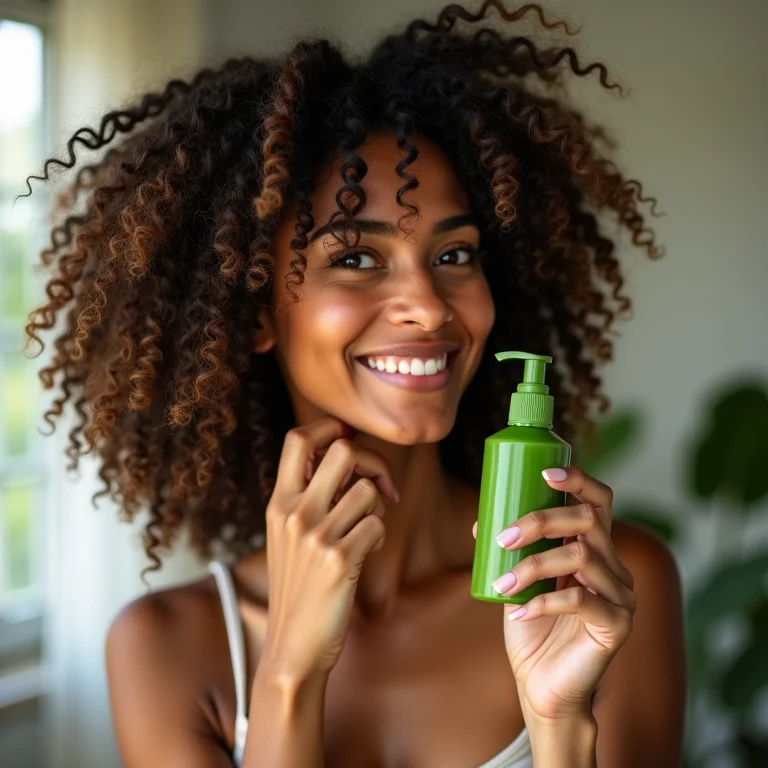 Finalização de cachos com gel de babosa