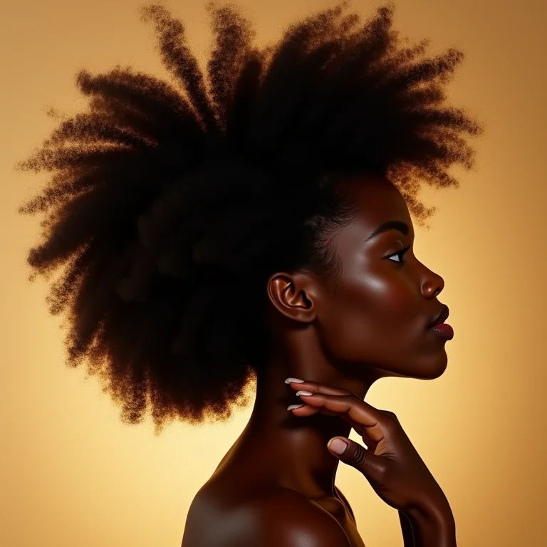 Finalizando cabelo crespo com pó texturizador