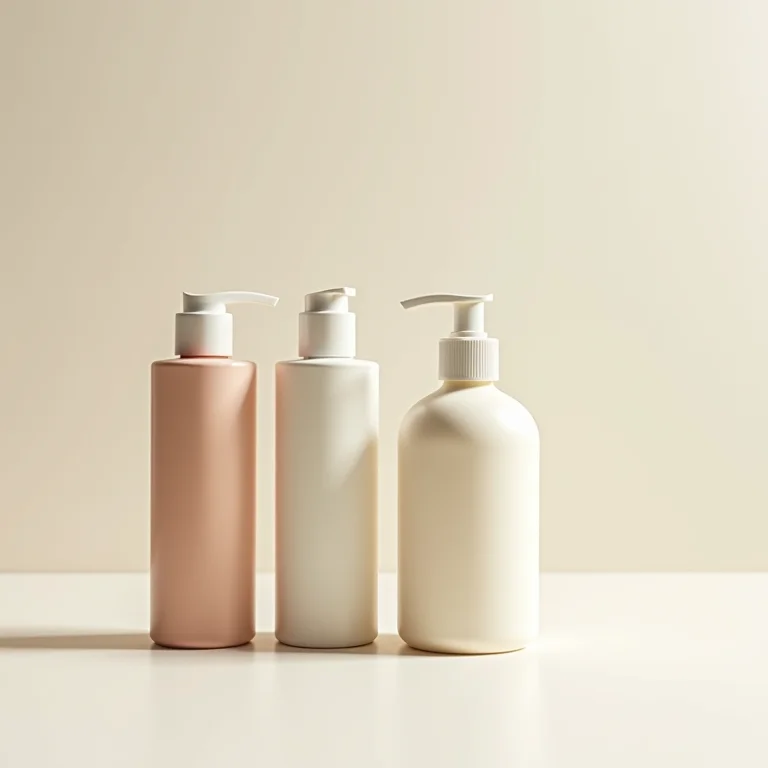 Frascos de shampoo e condicionador low poo.