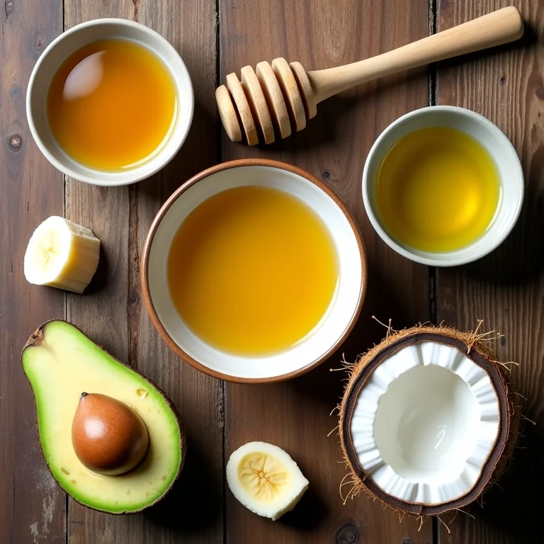 Ingredientes naturais para máscaras capilares caseiras