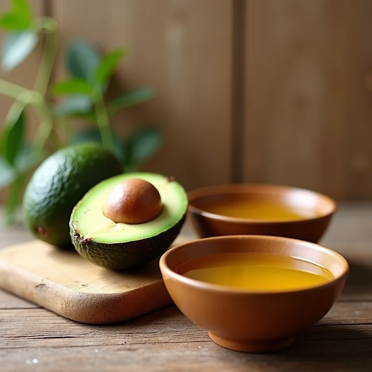 Ingredientes naturais para receita caseira de hidratação capilar