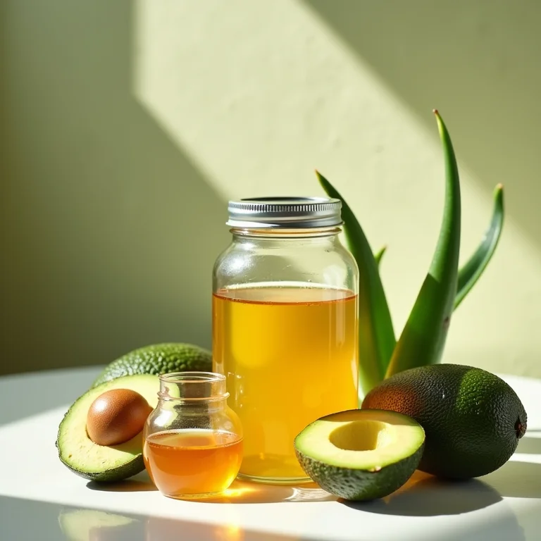 Ingredientes naturais para shampoo caseiro.