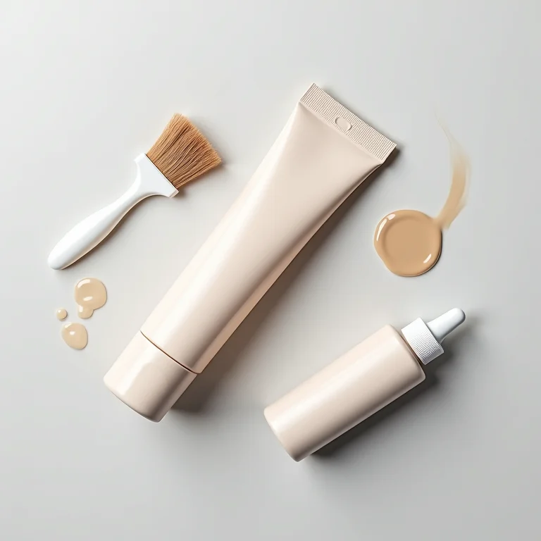 Kit de coloração Louro Escuro Imedia Excellence em fundo neutro.