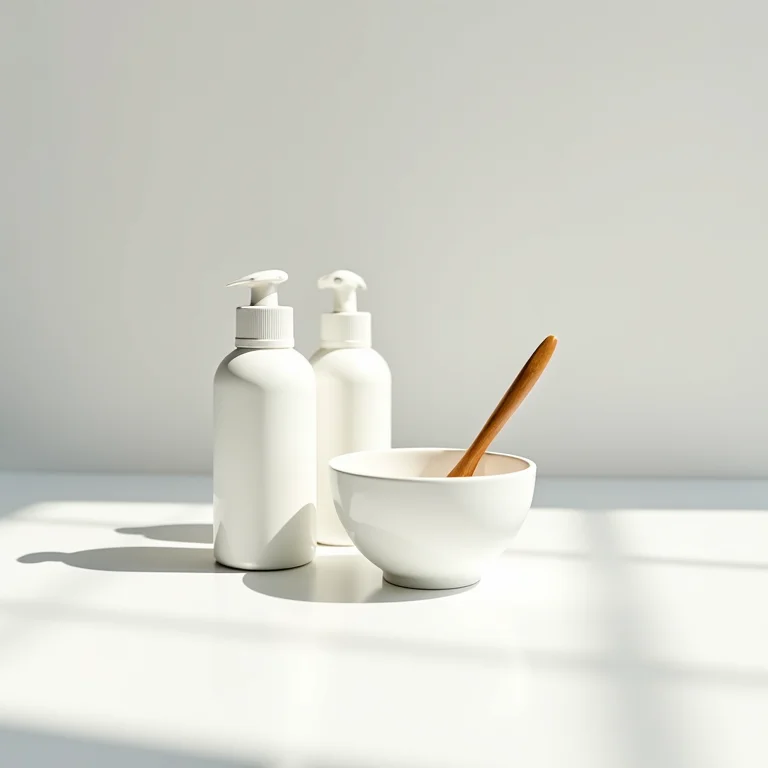 Kit de descoloração capilar profissional em fundo branco