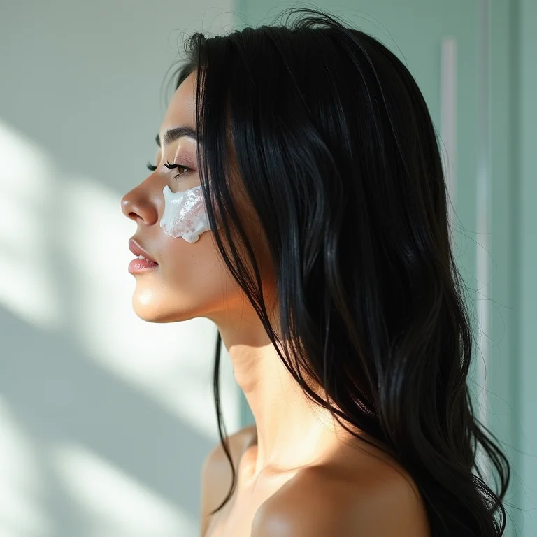 Lavando o cabelo após a hidratação com soro fisiológico