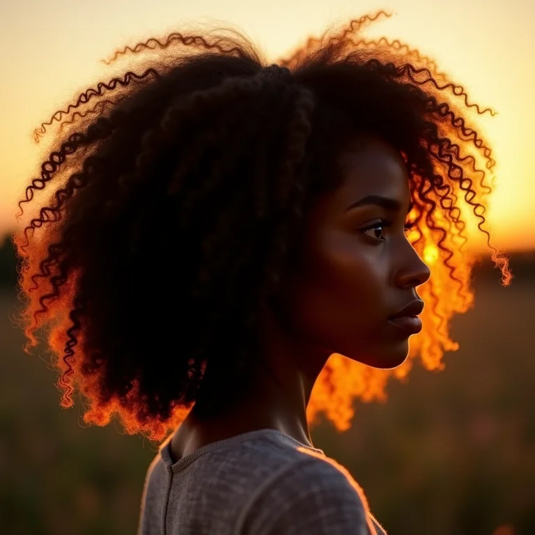 Long bob em camadas em cabelo cacheado