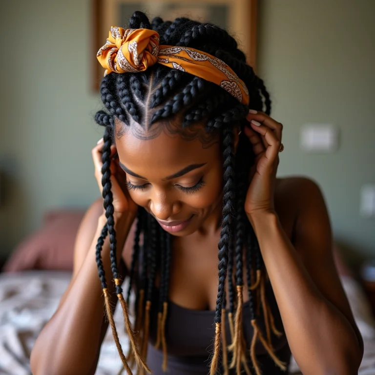 Manutenção da trança nagô