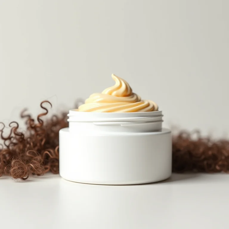 Máscara capilar para cabelos cacheados