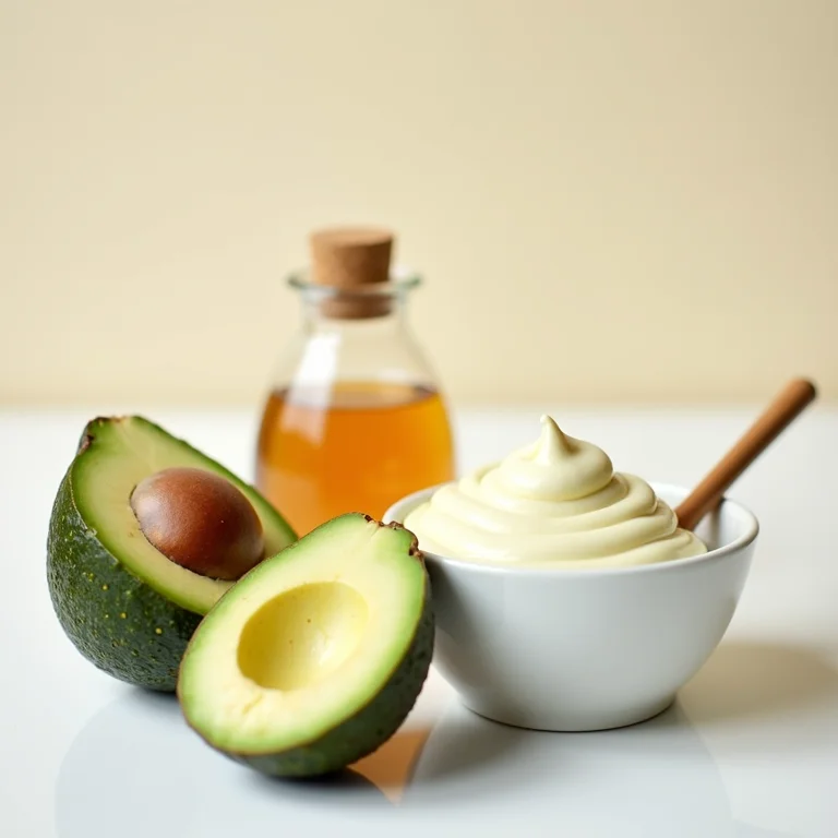 Máscara caseira de abacate e mel para cabelo cacheado