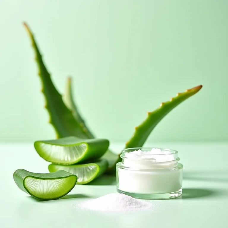 Máscara caseira de babosa e açúcar para brilho