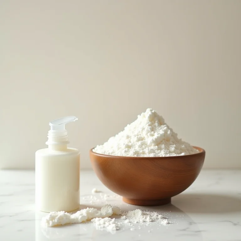 Máscara caseira de maisena e óleo de coco para maciez