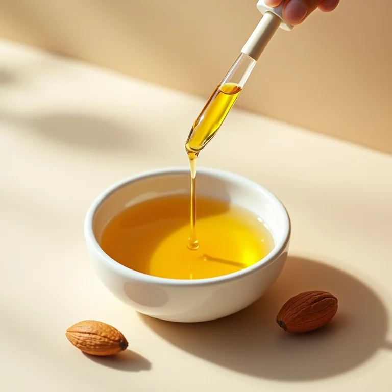 Mistura de óleo de rícino com óleo de amêndoas.