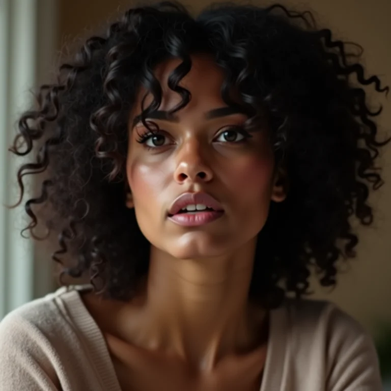 Mulher preocupada com a escolha do protetor térmico