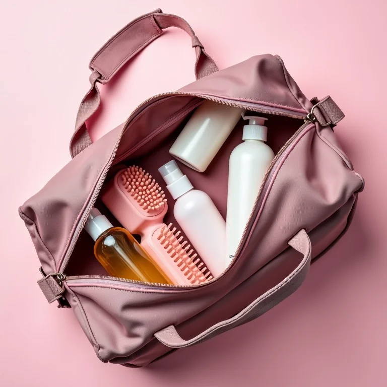 Necessaire da academia para salvar o cabelo pós-treino