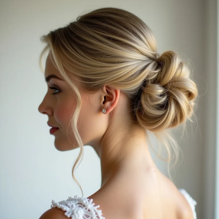 Penteado elegante para casamento