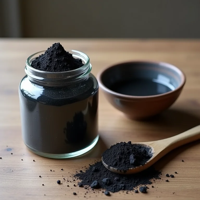 Potes de argila preta para tratamento capilar