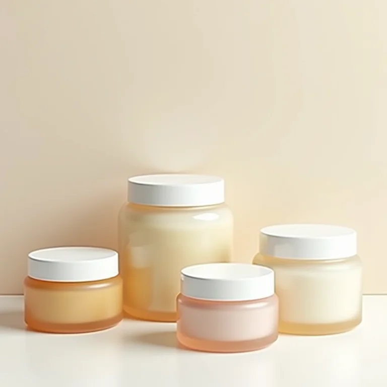 Potes de cremes de reconstrução capilar