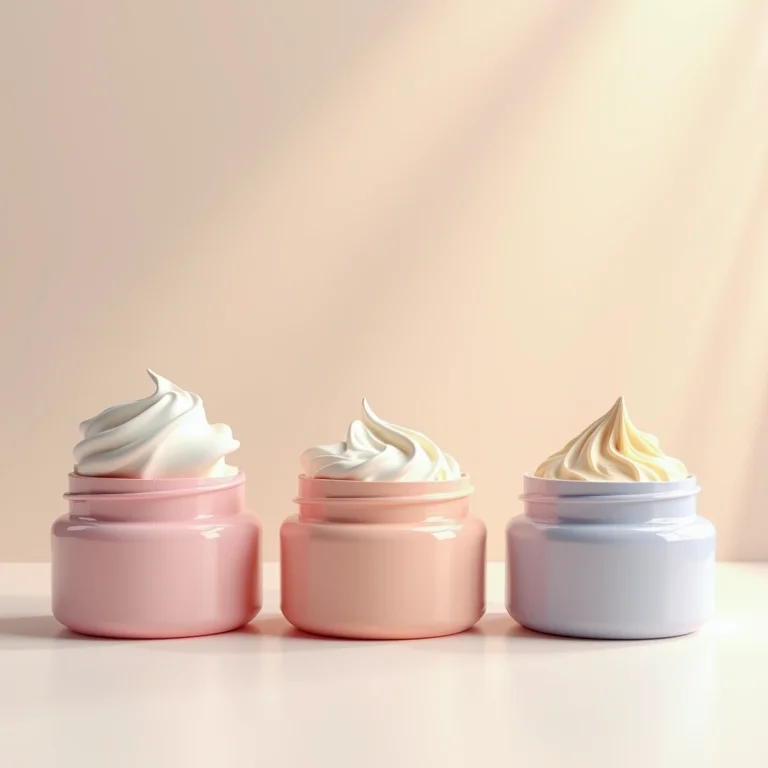 Potes de máscaras capilares com diferentes texturas.