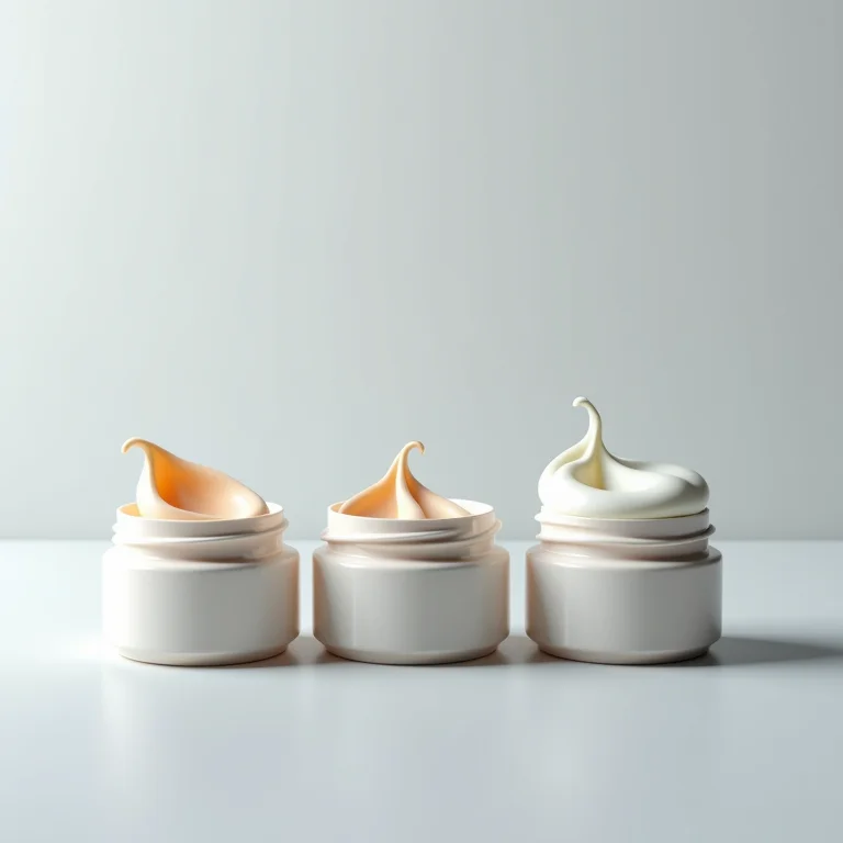 Potes de máscaras capilares com texturas diferentes