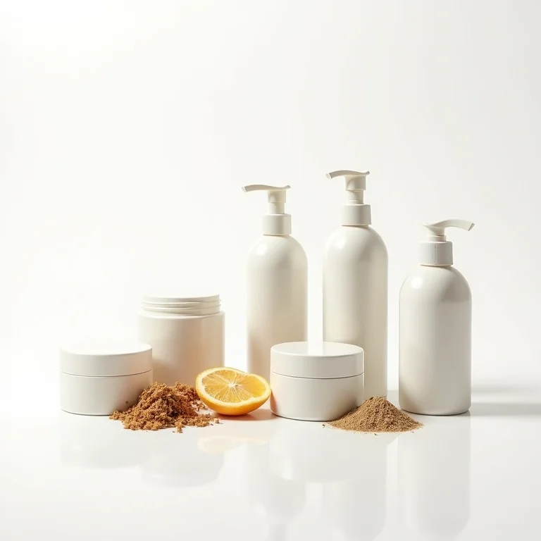 Potes de máscaras capilares para cabelos lisos.