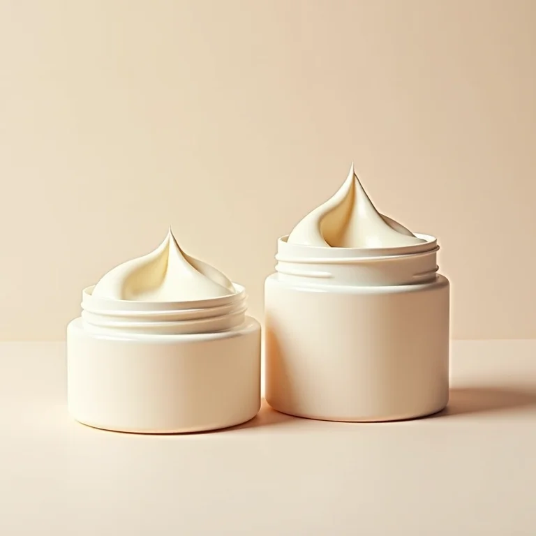 Potes de máscaras capilares para cabelos ondulados.