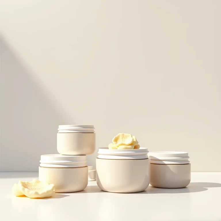 Potes de máscaras de hidratação capilar para cabelos lisos