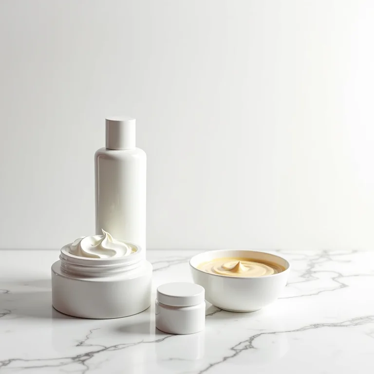 Potes de produtos para reconstrução capilar