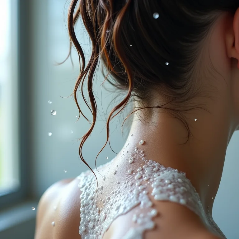 Pouca espuma do shampoo durante a lavagem dos cabelos