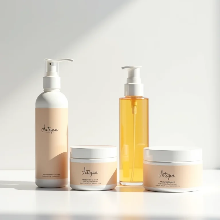 Produtos de terapia capilar alinhados em fundo branco.