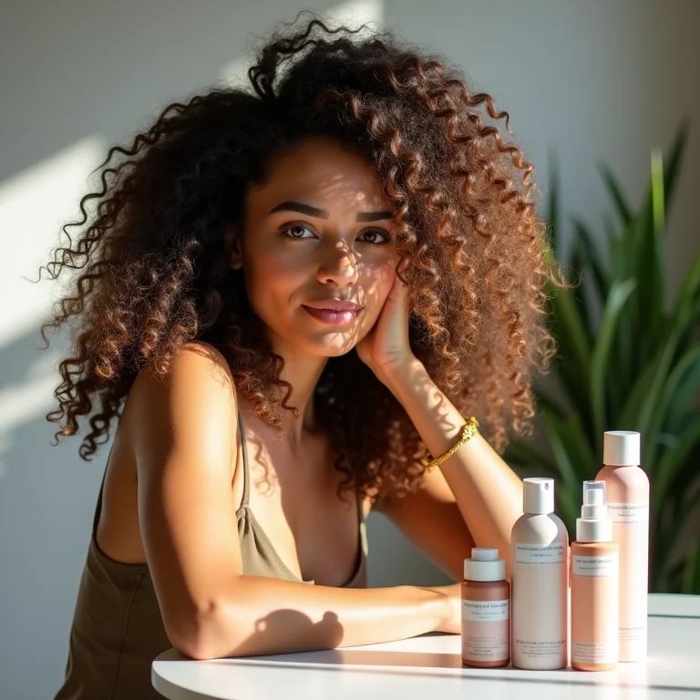 Produtos para definir e modelar cabelos cacheados