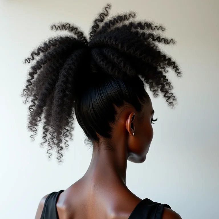 Rabo de cavalo alto com volume